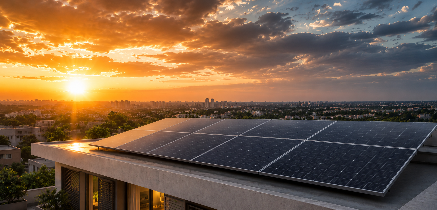 Indian rooftop solar installation